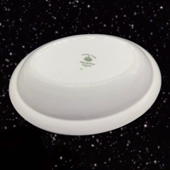 Johnson Brothers Indian Tree Oval Serving Bowl Dish Painted Ceramic England 9”W - Picture 8 of 12